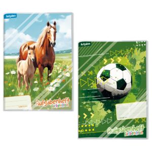 Häfft Aufgabenheft Farbenfroh A5 mit Umschlag