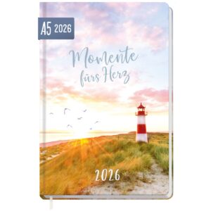 Großdruck-Kalender 2026 / A5 / Leuchtturm / Häfft-Verlag