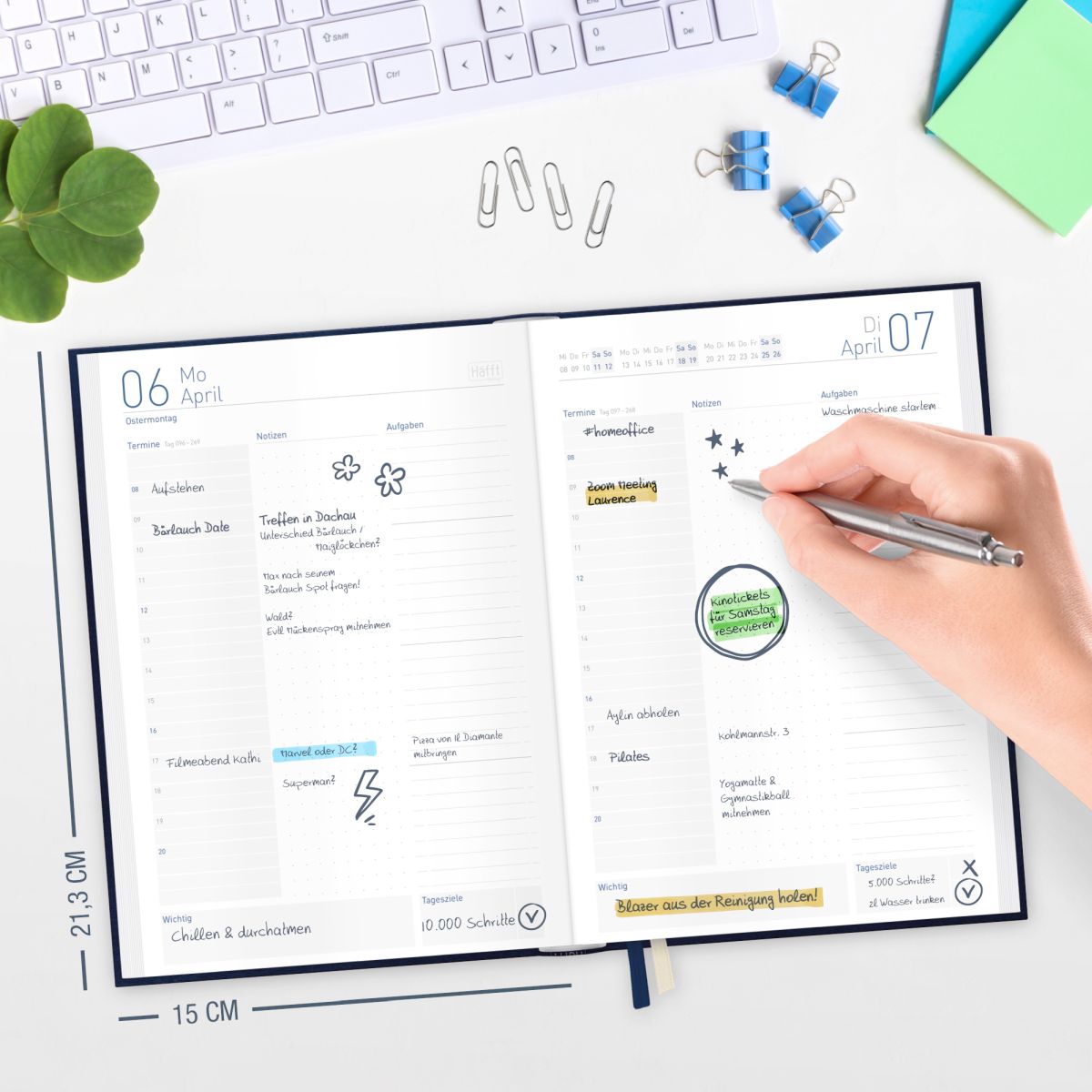 Organizer Day by Day 2026 - 1 Tag/Seite / A5 / World Wide / Häfft-Verlag – Bild 6