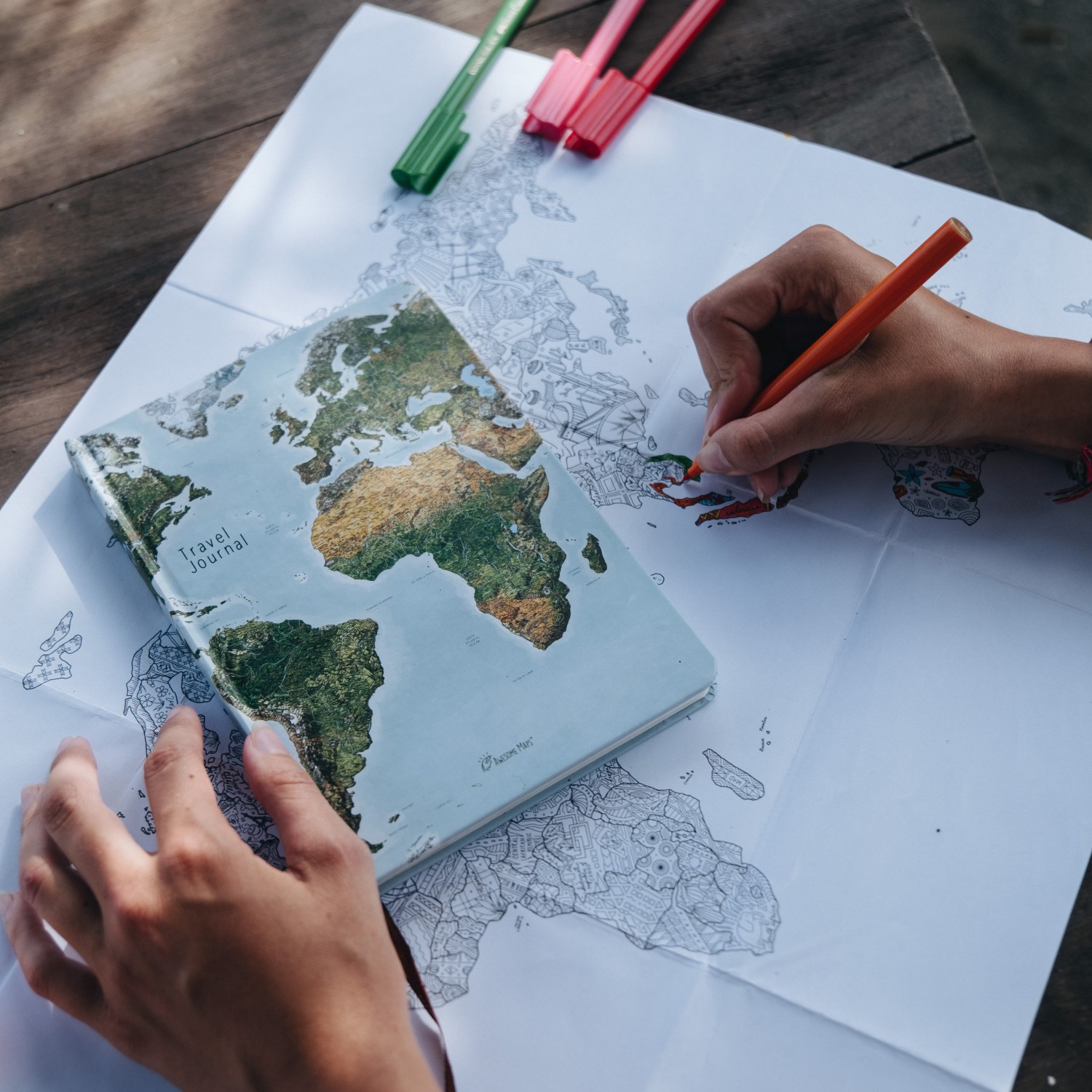 Awesome Maps Travel Journal / A5 / Hardcover / Blanko – Bild 7