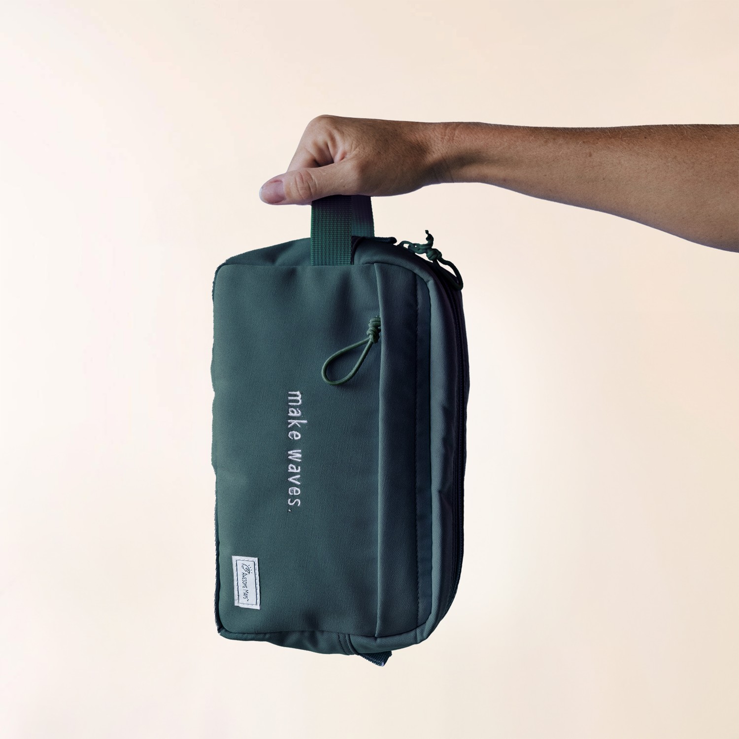 Awesome Maps Waschtasche / Kulturbeutel Grün – Bild 3